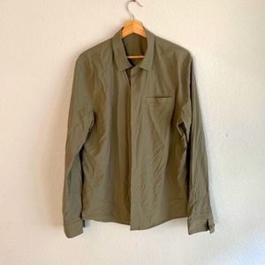 Lulu lemon mens button ip long sleeve shirt